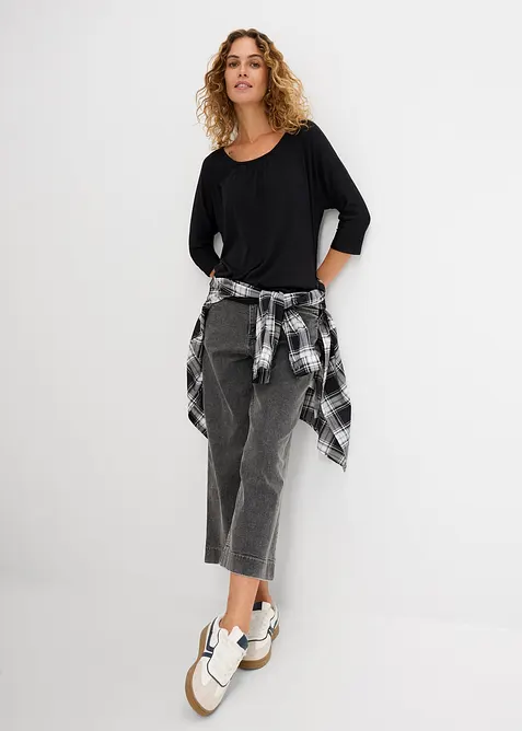 Maglia oversize in misto viscosa, bonprix