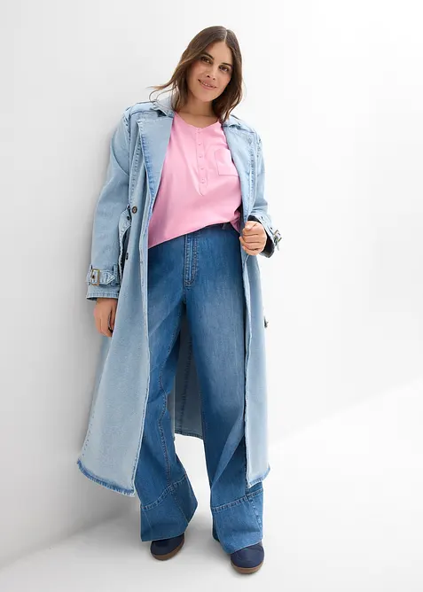 T-shirt con bottoni, bonprix