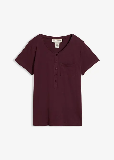 T-shirt con bottoni, bonprix