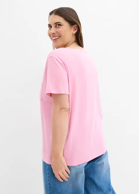 T-shirt con bottoni, bonprix