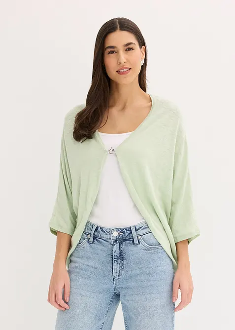 Cardigan in filato fine di puro cotone, bonprix