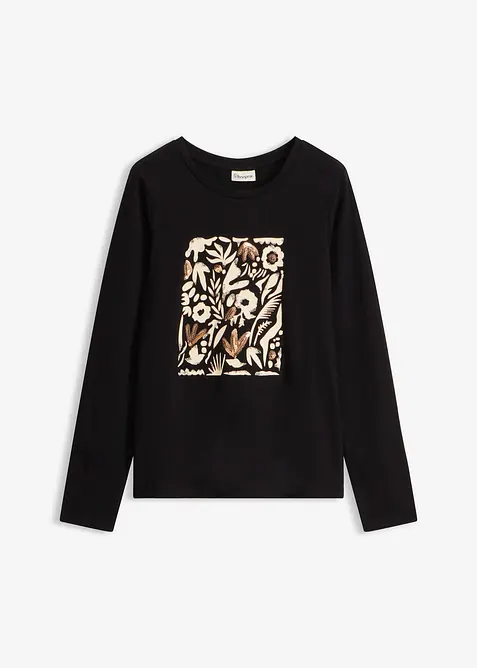 Maglia a maniche lunghe con cotone biologico, bonprix