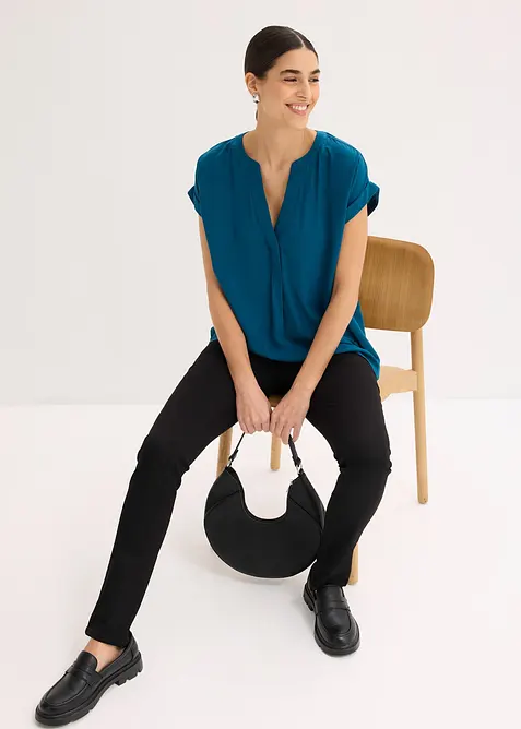 Maglione a trecce in puro cotone biologico riciclabile, bonprix