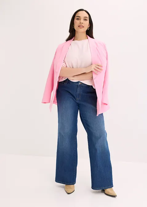 Maglione in filato fine di misto cotone, bonprix