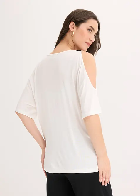 Maglia con cut-out in viscosa, bonprix