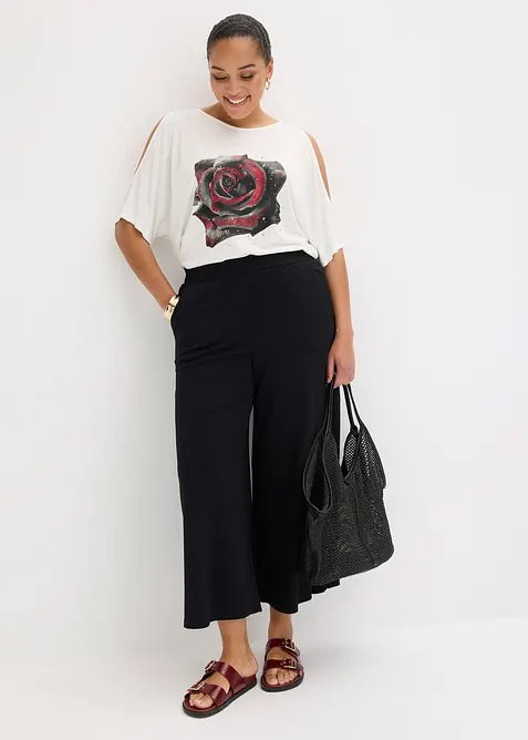 Maglia con cut-out in viscosa, bonprix