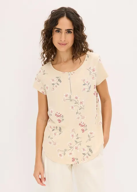 Maglia oversize in misto cotone, bonprix