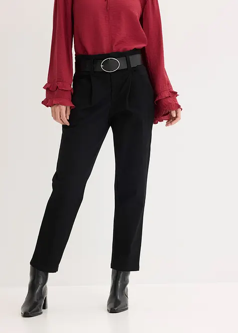 Pantaloni con pinces in cotone, bonprix