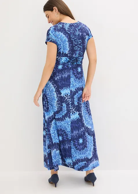 Abito lungo in jersey fantasia, bonprix