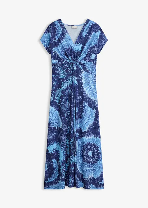 Abito lungo in jersey fantasia, bonprix