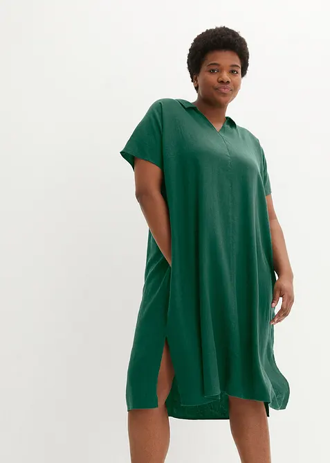 Caftano in misto lino e viscosa leggero, bonprix