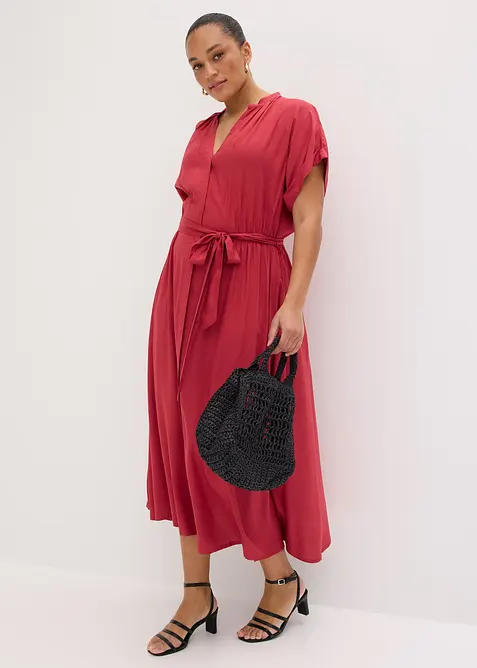 Abito chemisier in viscosa fluida, bonprix