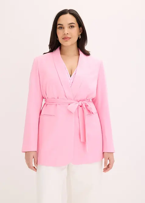 Blazer con cintura da annodare, bonprix