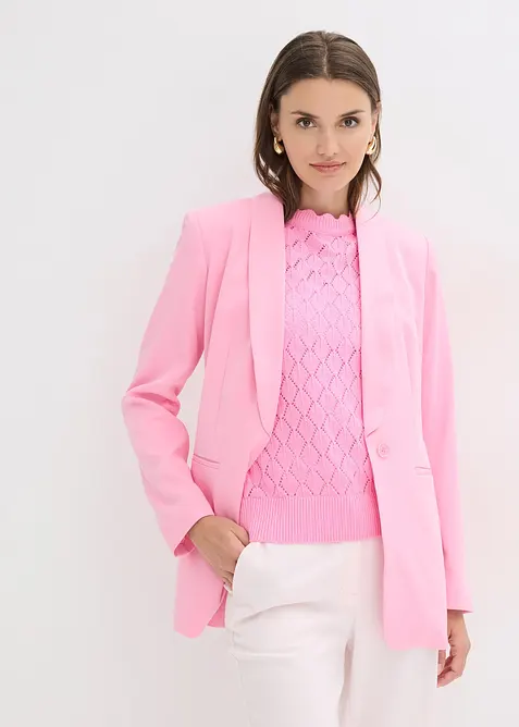 Blazer con cintura da annodare, bonprix