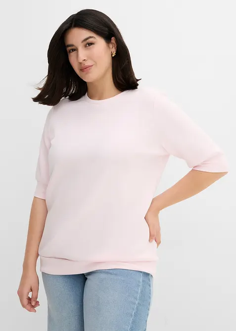 Felpa larga effetto neoprene, bonprix