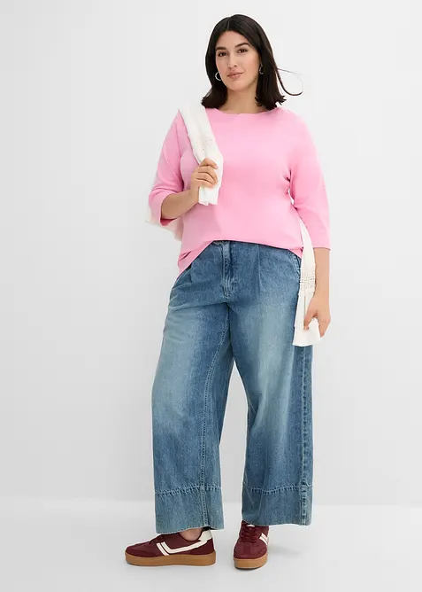 Maglia in puro cotone biologico pesante, bonprix