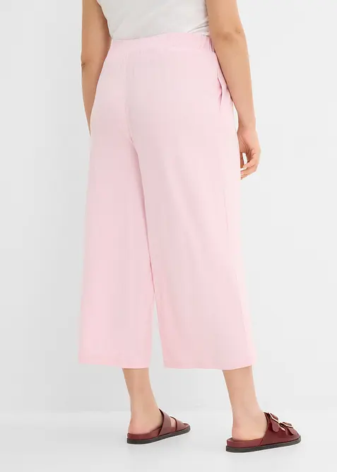 Pantaloni culotte in viscosa fluente, bonprix