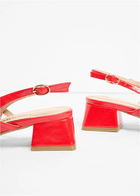 D&eacute;collet&eacute; slingback con cinturini, bonprix