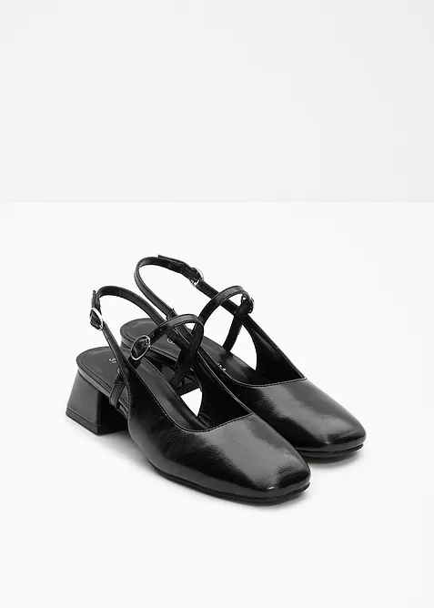 D&eacute;collet&eacute; slingback con cinturini, bonprix