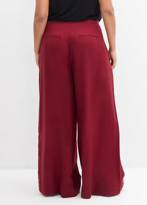 Pantaloni con pinces in lyocell fluente, bonprix