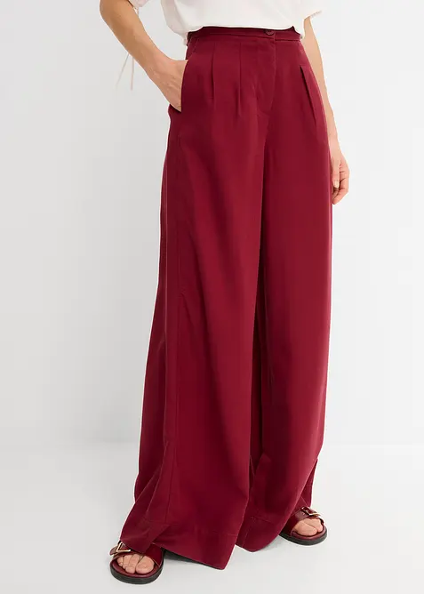 Pantaloni con pinces in lyocell fluente, bonprix