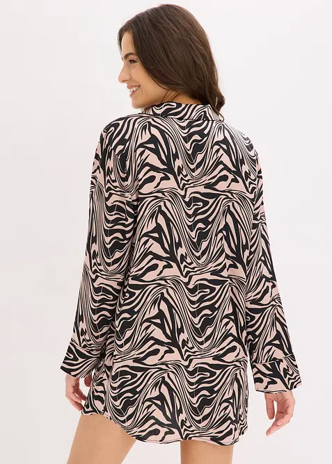 Camicia da notte in raso tessuto, bonprix