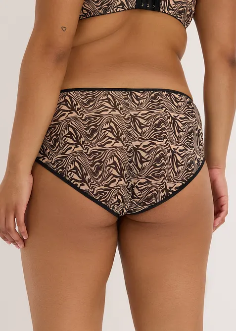 Slip alto in mesh stampato, bonprix