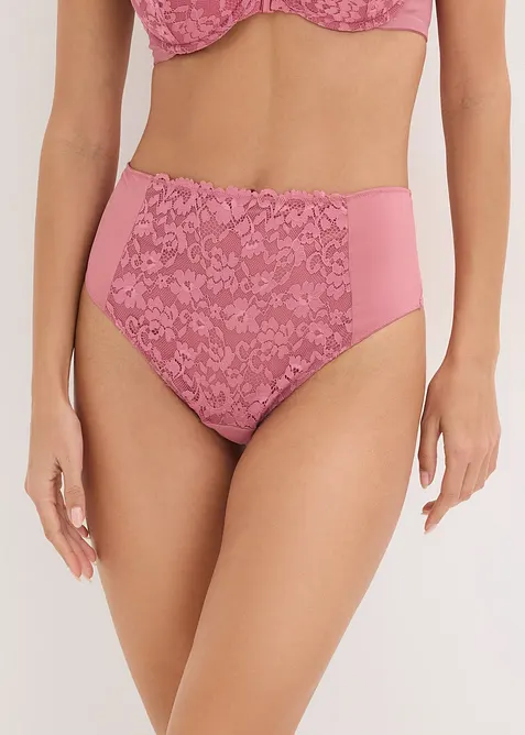 Perizoma a vita alta con pizzo, bonprix