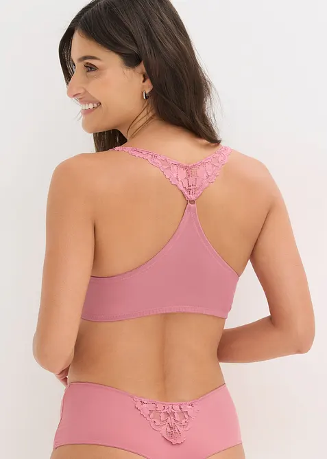 Reggiseno in pizzo con coppe preformate e chiusura anteriore, bonprix