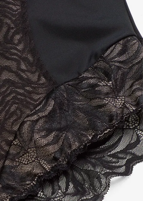 Culotte con pizzo ad effetto modellante medio, bonprix