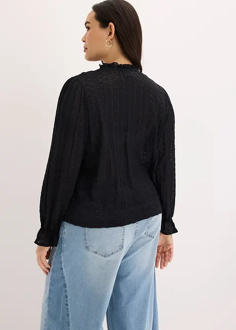 Maglia in pizzo con maniche a palloncino, bonprix