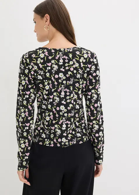 Maglia a maniche lunghe in misto cotone, bonprix