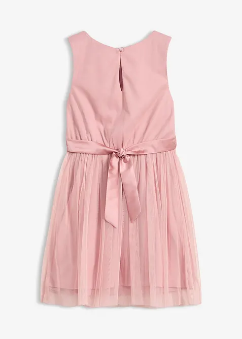 Abito midi in pizzo delicato e tulle, bonprix