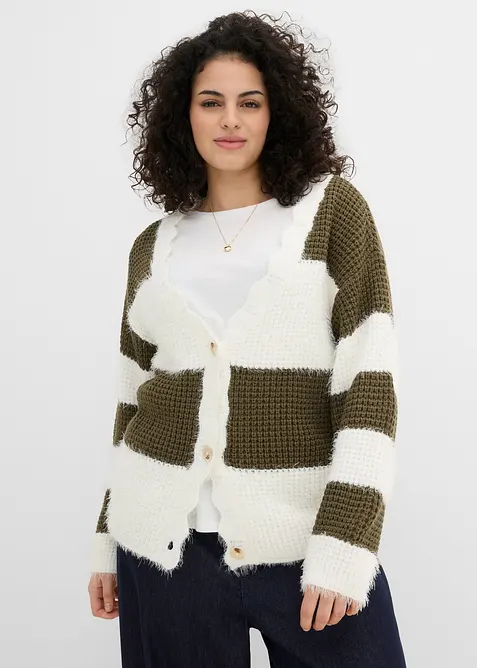 Cardigan ampio in filato grosso, bonprix