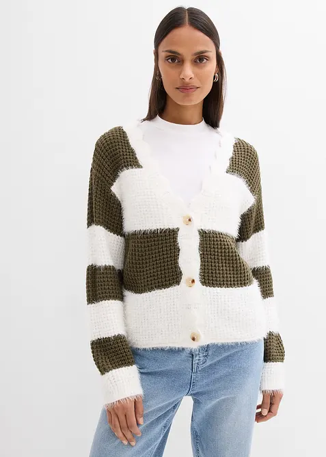 Cardigan ampio in filato grosso, bonprix