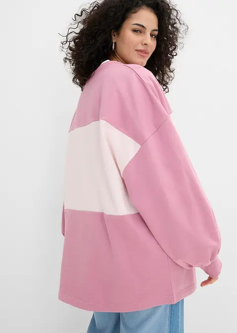 Felpa oversize in puro cotone biologico, bonprix