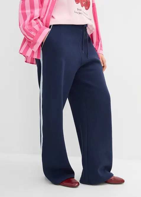 Pantaloni in felpa di misto cotone, bonprix