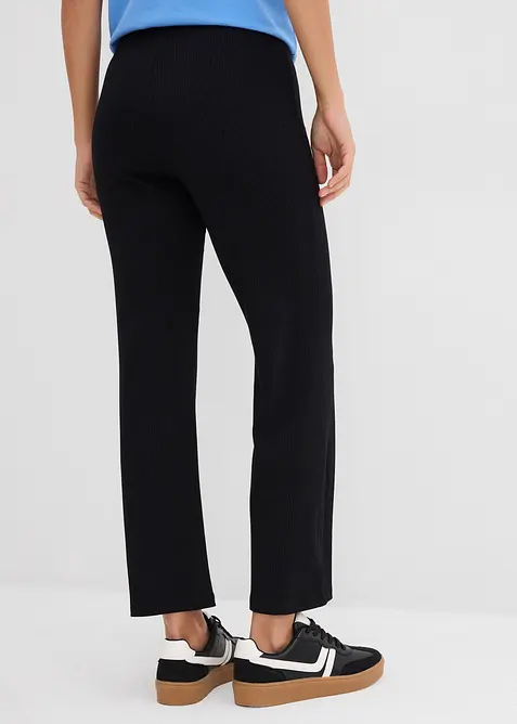 Leggings cropped in misto viscosa a coste, bonprix