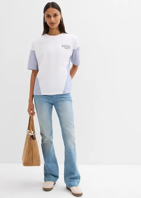 Maxi maglia in misto cotone, bonprix