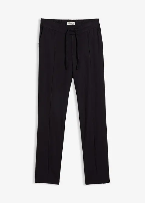 Pantaloni in misto viscosa e lino, bonprix