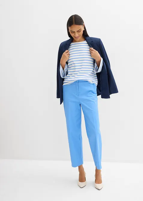 Maglia a maniche lunghe a righe in cotone biologico, bonprix