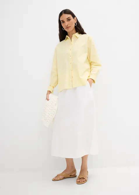 Camicia a righe in puro cotone biologico, bonprix