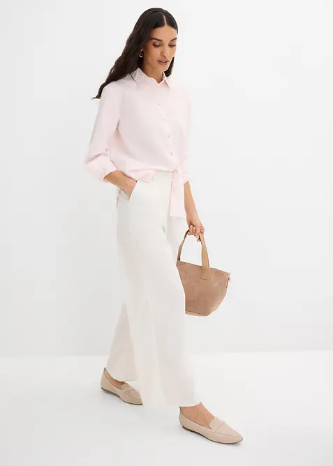 Camicia a righe in puro cotone biologico, bonprix