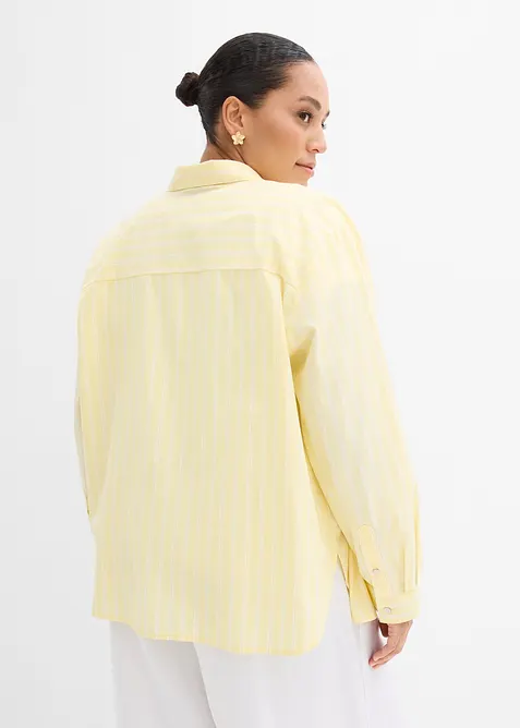 Camicia a righe in puro cotone biologico, bonprix
