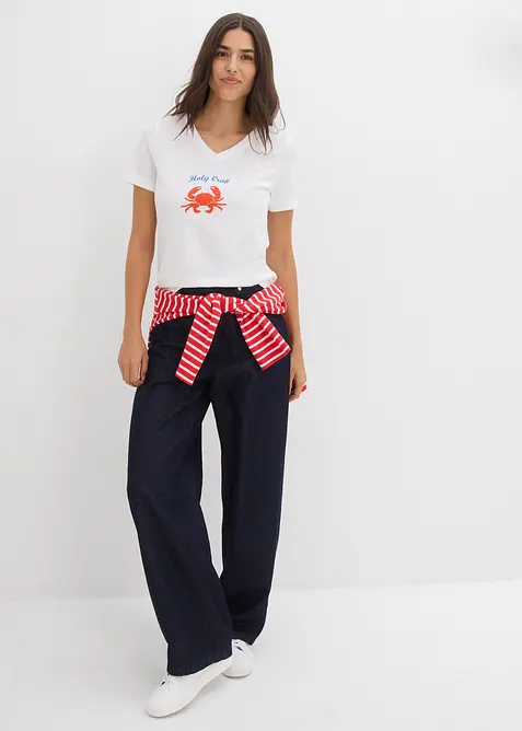 T-shirt in puro cotone, bonprix