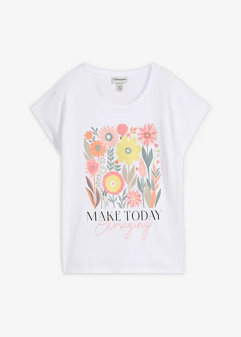 T-shirt in puro cotone, bonprix