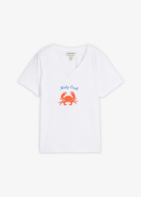 T-shirt in puro cotone, bonprix