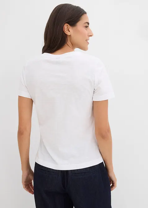 T-shirt in puro cotone, bonprix