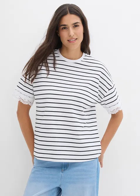 T-shirt in puro cotone, bonprix