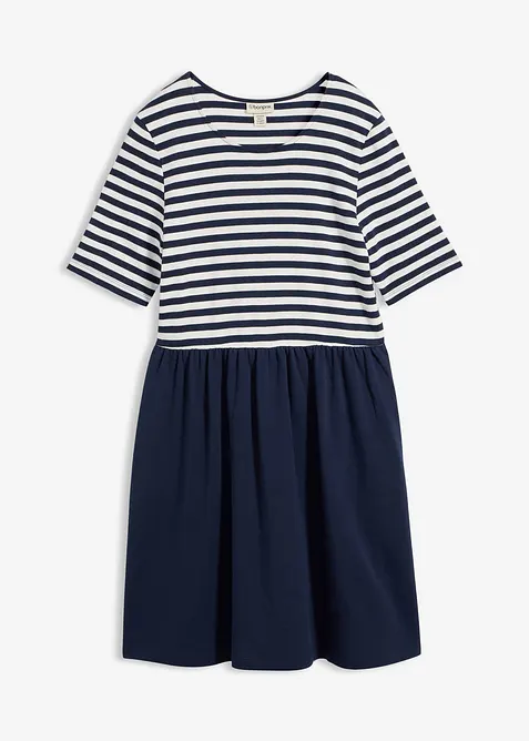 Abito in maglina di puro cotone, bonprix